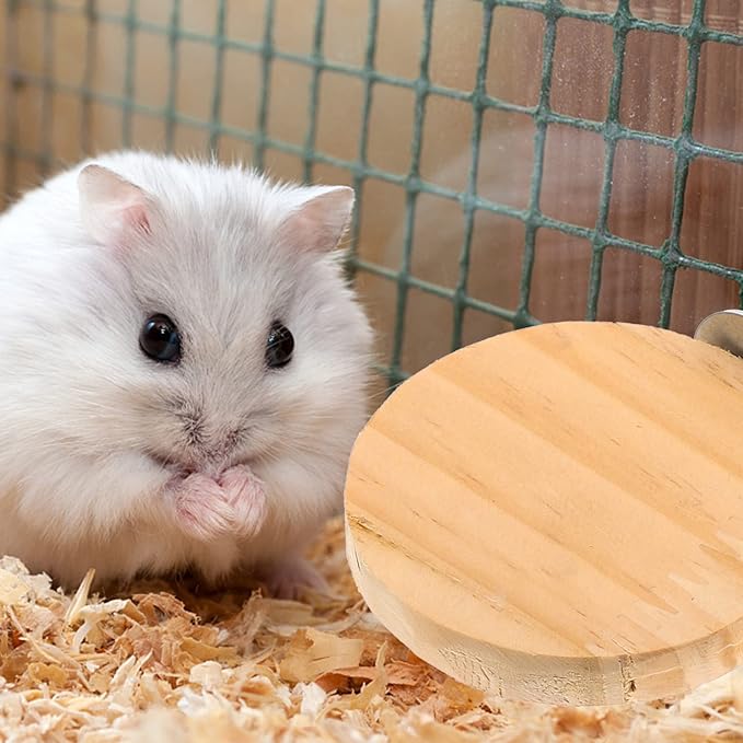 Mikikit 3pcs Wooden Hamster Jump Platform Interesting Parrot Toy for Small Pets Household Bird Cage Accessory Guinea Pig Stand Platform Climbing for Hamsters