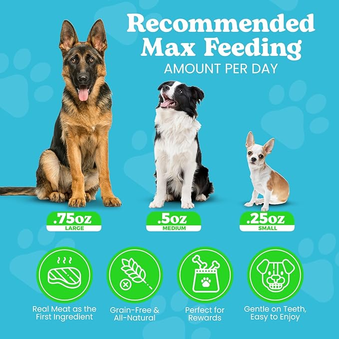 Classic Venison Bites, Soft Jerky Treats for Dogs, Grain-Free & All-Natural, Ideal for Training, Portioning, and High-Value Rewards for All Breeds & Ages - 3.5 Ounce Pouch