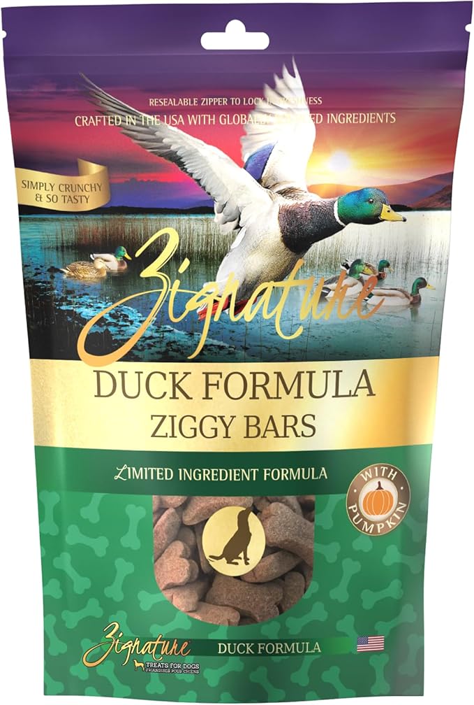 Zignature Duck Limited Ingredient Formula Biscuit Dog Treat 12oz