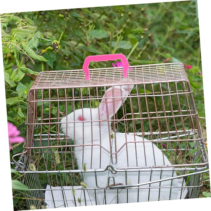 12pcs Plastic Cage Handles for Birdcages Rabbit Crates Dog Carriers Detachable Lightweight Durable Plastic for Easy Carrying Storage Indoor Outdoor Use