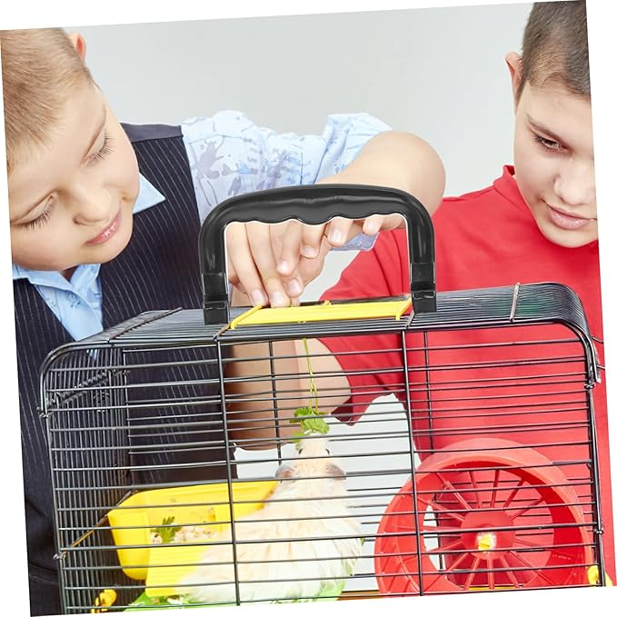 BESPORTBLE 5pcs Lightweight Plastic Crate Handles for Hamster Rabbit Cages Comfortable Grip Design for Easy Carrying Durable Multi Use Birdcage Accessories