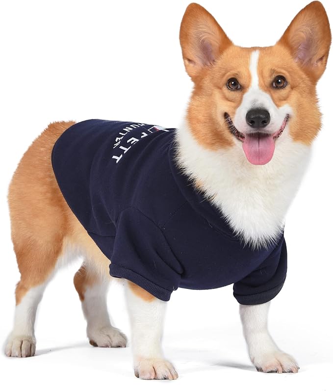 Star Wars for Pets Boba Fett Dog Hoodie with Leash Attachment Hole - Pet Outerwear for Dogs - Officially Licensed Dog Apparel & Accessories, Navy, Size Large
