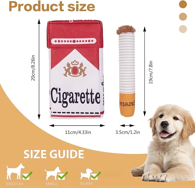 3 Packs Funny Interactive Dog Toys, Puff Stick Toys with a Box for Small to Medium Breed, Stress Relieving Fun for Indoor Cats,Dog Accessories Boy Gift