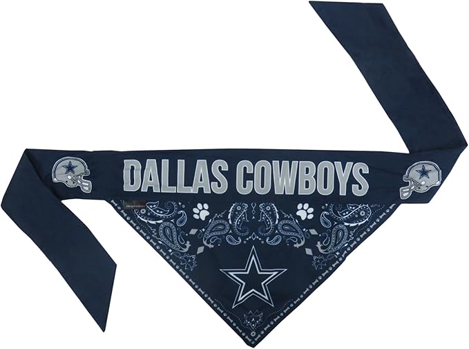 Littlearth NFL Reversible Pet Bandana - Officially Licensed Teams, Sizes XS to XL