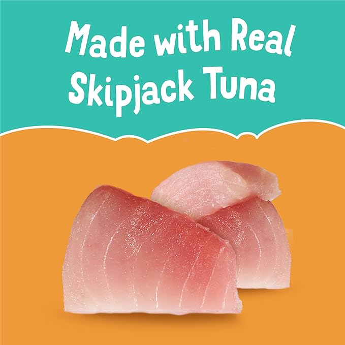Purina Friskies Grain Free Senior Lickable Cat Food Toppers Lil’ Soups with Skipjack Tuna in a Velvety Tuna Broth - (Pack of 8) 1.2 oz. Cup