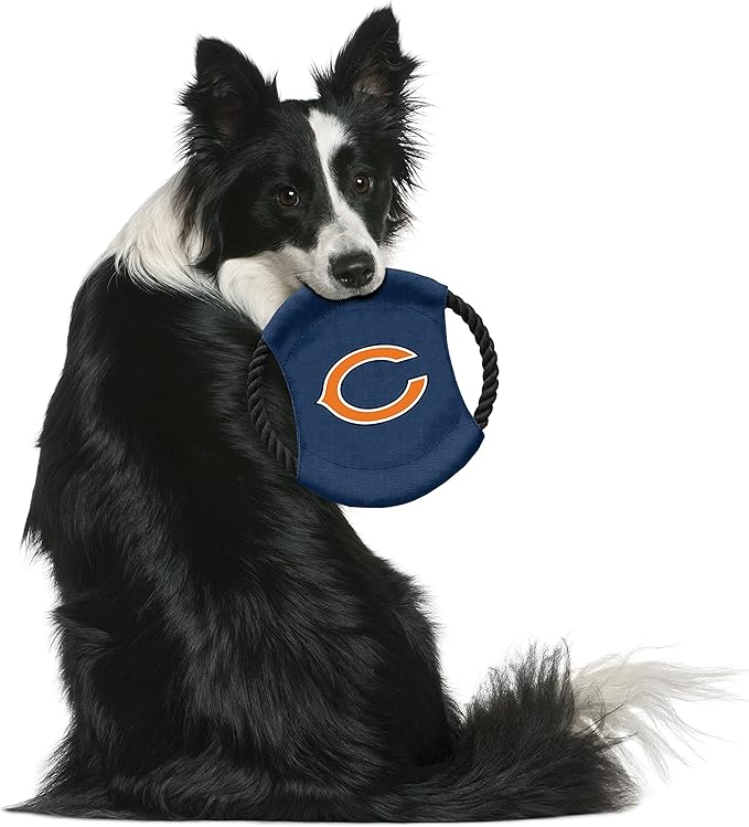 Littlearth NFL Unisex NFL Sock Monkey and Flying Disc Pet Toy Combo Set