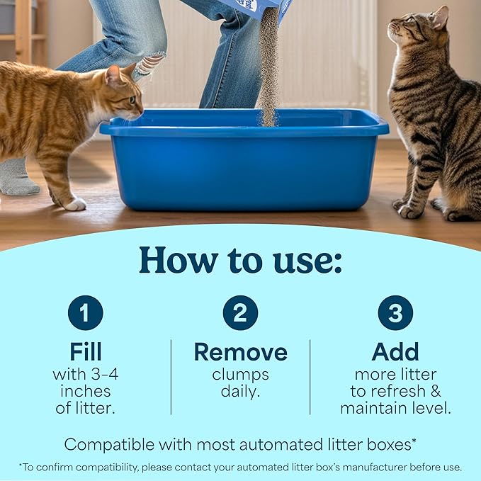 Fresh Step Heavy Duty Odor Block Multi Cat Clumping Litter with Febreze, 22 lb (Package May Vary)