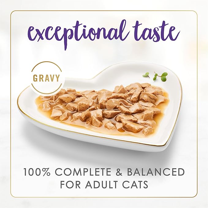 Purina Fancy Feast Gravy Lovers Chicken and Beef Feast Grilled Gourmet Cat Food in Wet Cat Food Gravy - (Pack of 24) 3 oz. Cans