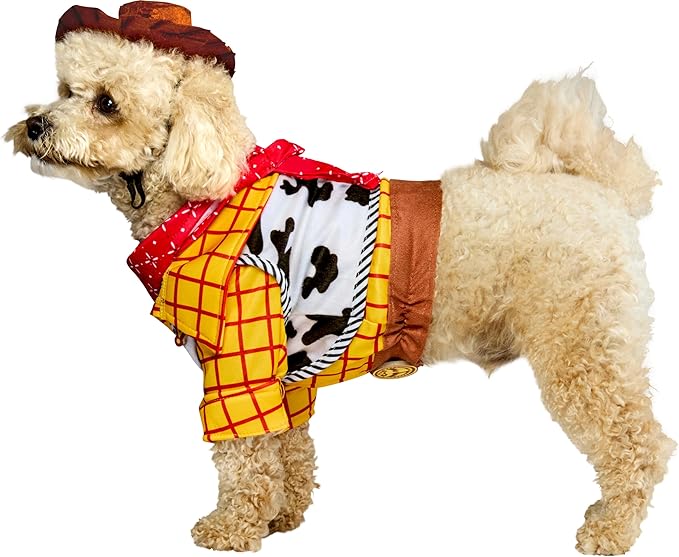 Toy Story: Woody Pet Costume for For Dogs or Cats by Rubies, Small