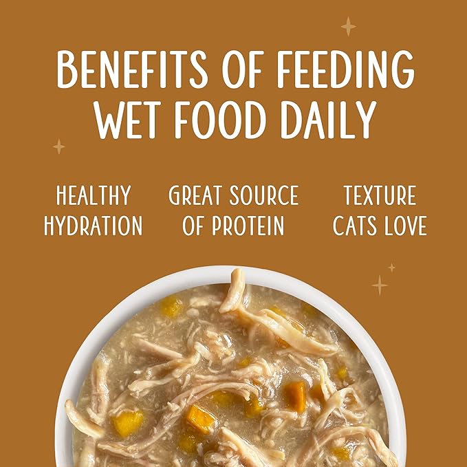 Weruva Senior Cat Food, Chicken in Gravy, 3oz Can, Pack of 12