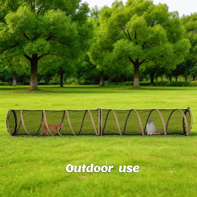 Cat Furniture for Indoor and Outdoor Playpen Portable Cat Tunnels, Kennel Enclosure,Portable Catio for Indoor Cats, Dogs & Small Animals,Easy Connected with Tents or Cubes,2 Packs.