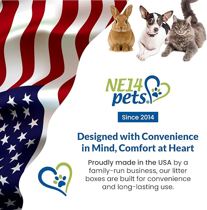 Dog Litter Box, Blue Color, Large Size, Durable & Pet Safe Puppy Litter Box, Indoor Open Top Entry Dog Litter Pan, Comfortable for Dogs, Great for Dogs up to 20 lbs