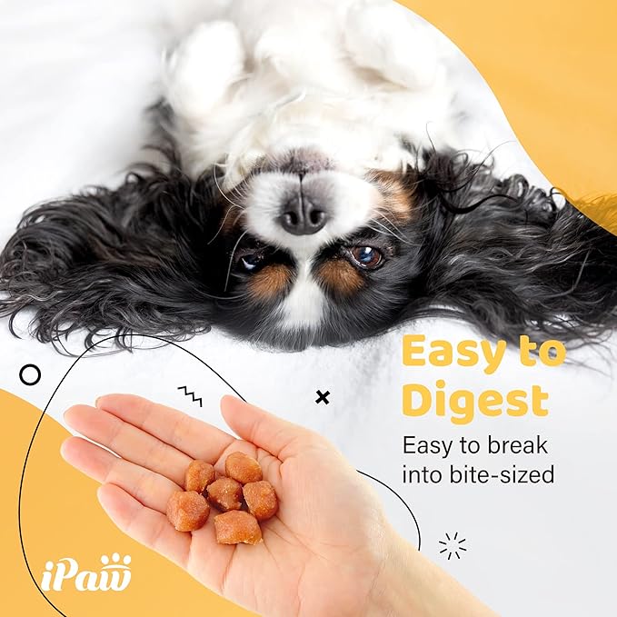 iPaw 3 Value Combo Turkey Tots Dog Treats for Puppy Training, All Natural Human Grade Dog Treat, US Sourced Raw Material, Hypoallergenic, Easy to Digest (Turkey Tots),3 Packs