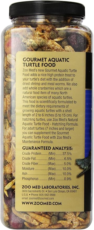 Zoo Med Gourmet Aquatic Turtle Food 11 oz. (Pack of 2)
