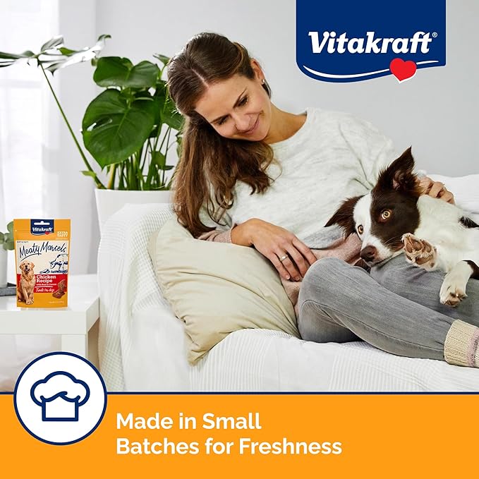 Vitakraft Meaty Morsels Dog Treat, Chicken with Beef and Carrots, 12.6oz Value Pack