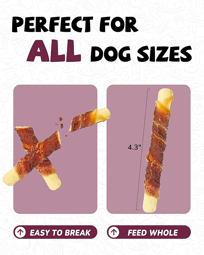 PAWUP Dog Treats Pumpkin Biscuits Sticks w/Duck Low Fat Dog Snacks, Healthy Biscuits with Taurine for Small Dogs, 12.5 oz (28-32 Count