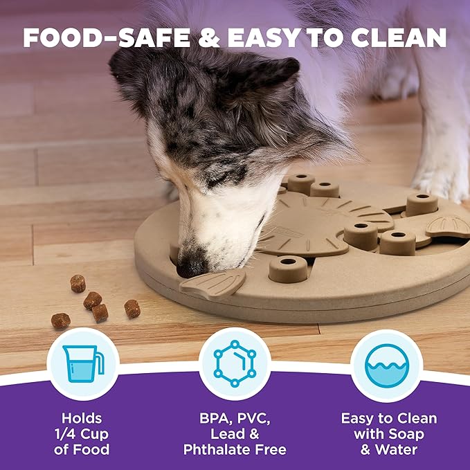 Outward Hound by Nina Ottosson Dog Worker Treat Puzzle Enrichment Toy, Level 3 Advanced, Tan