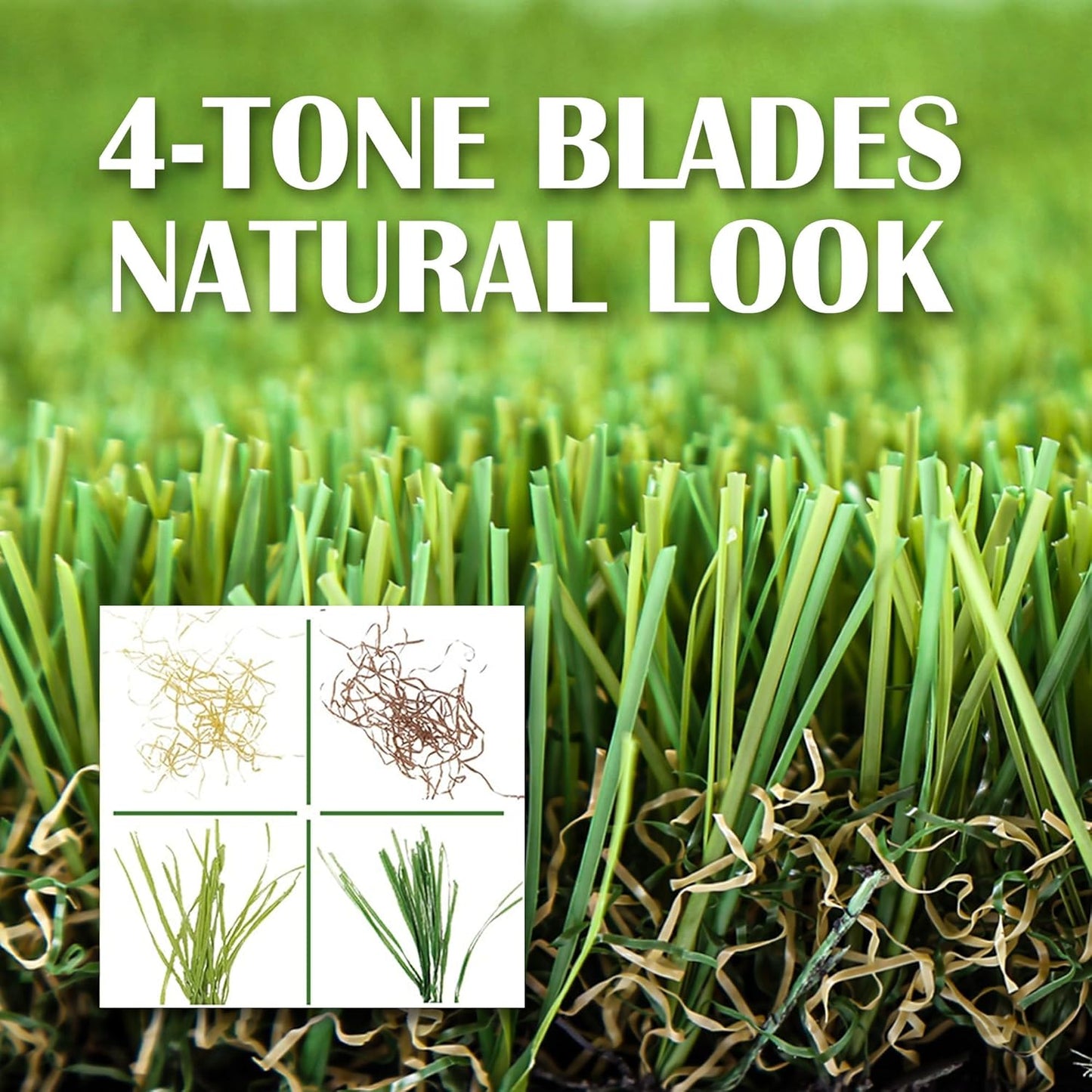 Artificial Grass Turf for Dogs 4 ft x 6 ft,1.38 inch Fake Grass Pee Pad for Puppy Potty Training，Faux pet Grass Rug for Indoor/Outdoor Patio,Dogs Wee Wee Pad,Turf Grass Mat for Dogs Potty