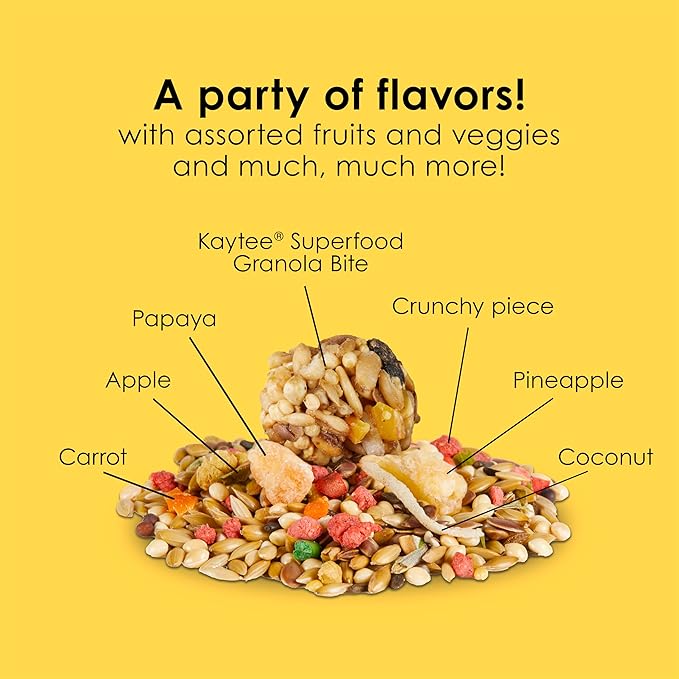 Kaytee Fiesta Max Premier Bird Food For Canaries And Finches, 2-Pound Bag