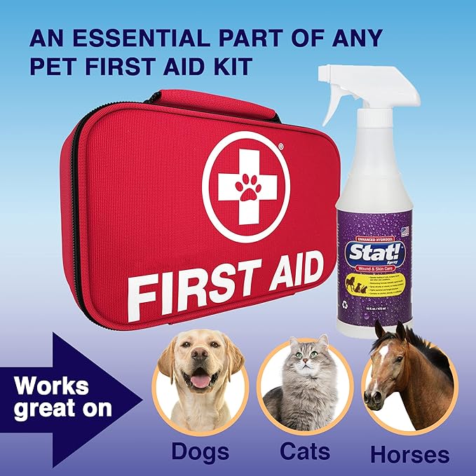 Pet Wound & Skin Care | First-Aid Treatment for Dogs, Cats, Horses | Natural Plant Based Ingredients | Speeds Healing of Cuts, Burns, Hot Spots, Skin Allergies | Soothing Anti-Itch Formula
