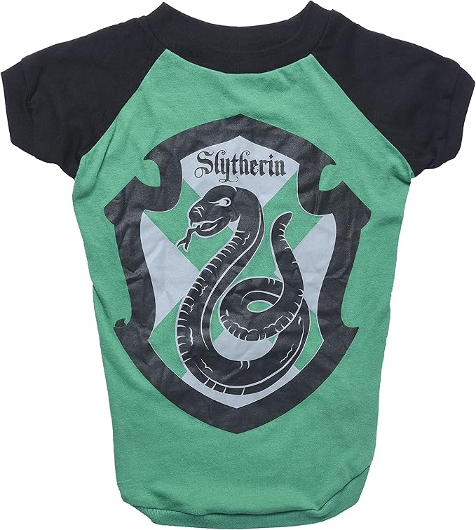 Harry Potter Slytherin Dog T-Shirt - Pet Costume Shirt for Dogs - Officially Licensed Dog Apparel & Accessories for Hogwarts Houses, Size Extra Large