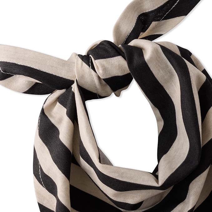 Pet Passion Bandit - THE PET Bandana 100% Organic Cotton Pet Bandanas Clothes for Small, Medium, Large Dogs, Black Sand, Medium/XL