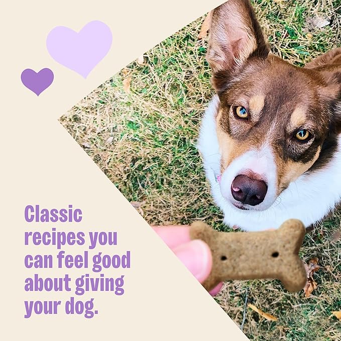 Wellness Old Mother Hubbard Classic P-Nuttier Dog Biscuits, Natural Training Treats, Peanut Butter Flavor, Large Size, 3.3 lb Bag