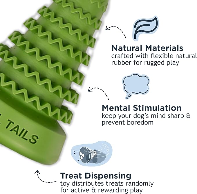 Tall Tails Natural Rubber Reward Interactive Dog Toy, Evergreen Tree