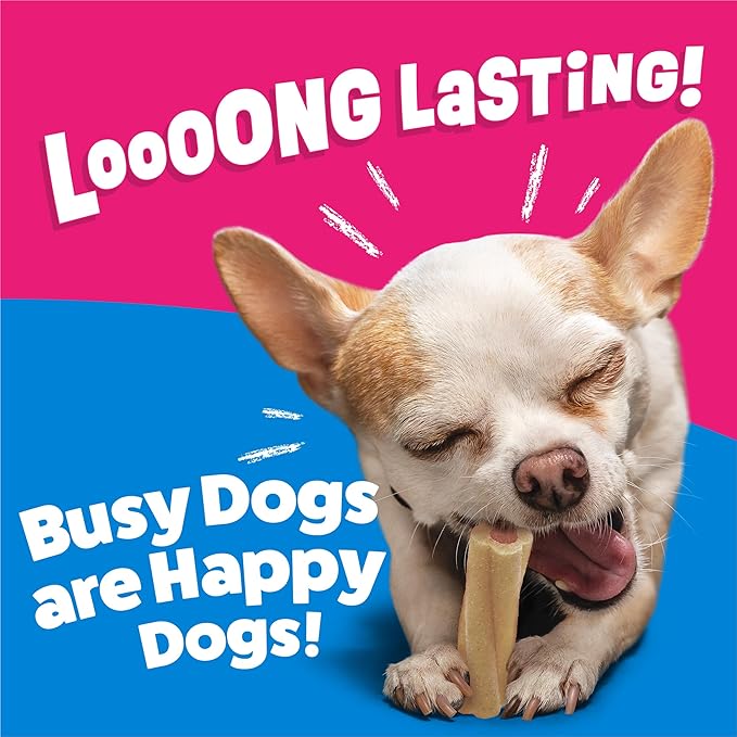 Purina Busy Bone Adult Toy Breed Dog Chew Bone Treats, Tiny - 30 ct. Pouch
