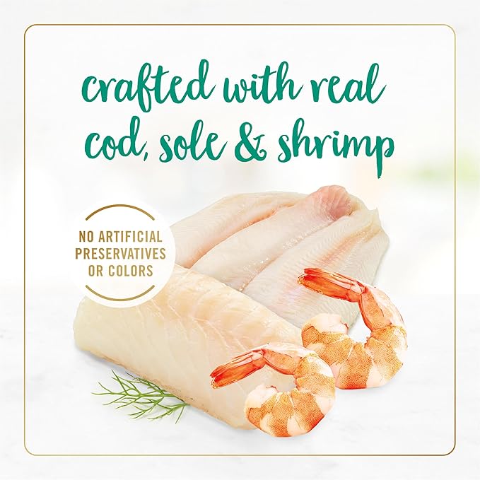 Fancy Feast Purina Cod, Sole and Shrimp Feast Classic Grain Free Wet Cat Food Pate - 3 oz. Cans (Pack of 48)