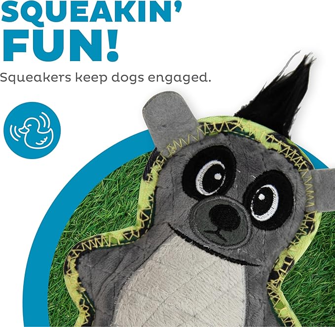 Outward Hound Xtreme Seamz Lemur Squeaky Dog Toy - Reinforced Dense Stuffing Plush Toy
