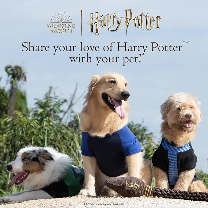 Harry Potter Snitch Pet Squeaker Toy | Dog Toy Snitch Squeaker Ball | Quidditch Inspired Dog Toy for Pets | Crinkle Dog Toy, Dog Ball Toys, Squeaky Ball for Dogs, 10 inch