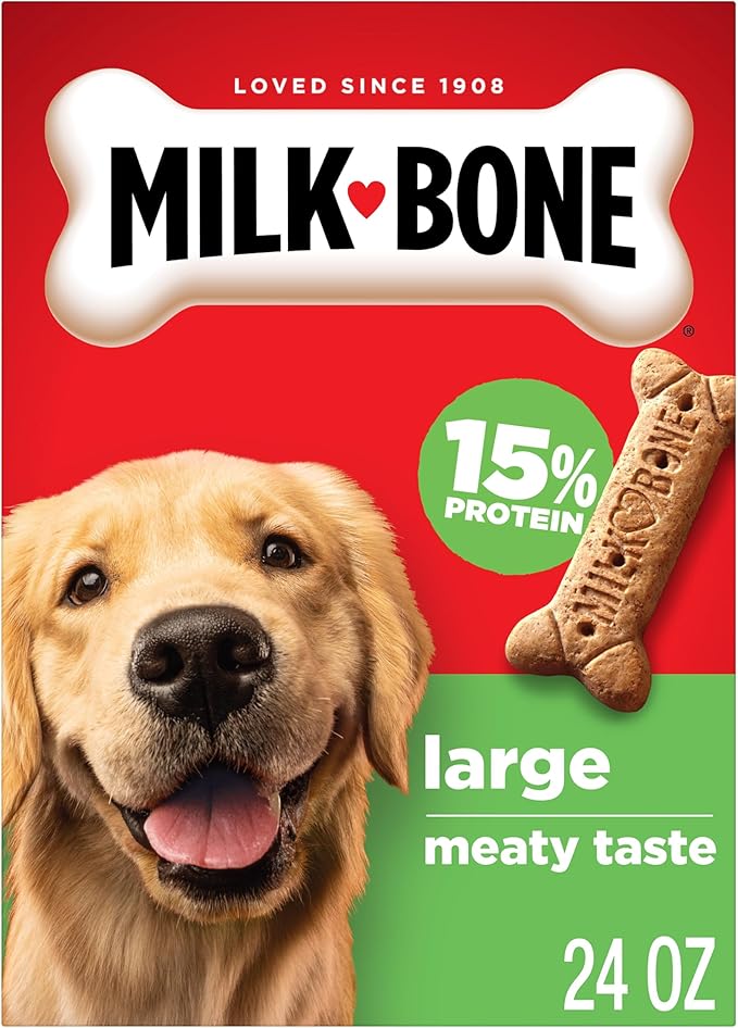 Milk-Bone Original Dog Treats Biscuits for Large Dogs, 24 Ounces (Packaging May Vary)