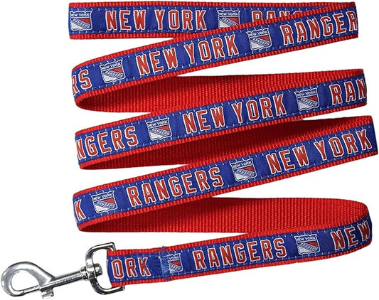 NHL NEW YORK Rangers Leash for Dogs & Cats, Medium. - Walk Cute & Stylish! The Ultimate Hockey Fan Leash!, Medium (4 Ft Long x 0.62 in Width)