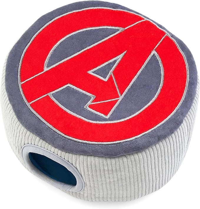 ZippyPaws Burrow Puzzle Plush Dog Toy, Interactive Squeaky Toy for Enrichment, Hide and Seek Game for Small to Medium Dogs, Marvel Avengers Icons