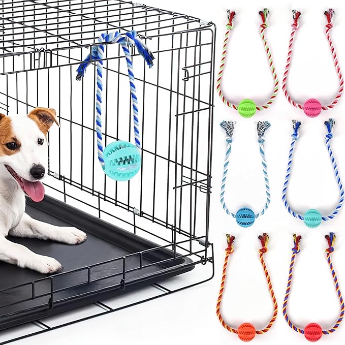 Interactive Dog Toys, Crate Training Aids for Puppies, Reduce Stress Anxiety Peanut Butter Dog Food Treat Dispenser Toys(Light Blue)