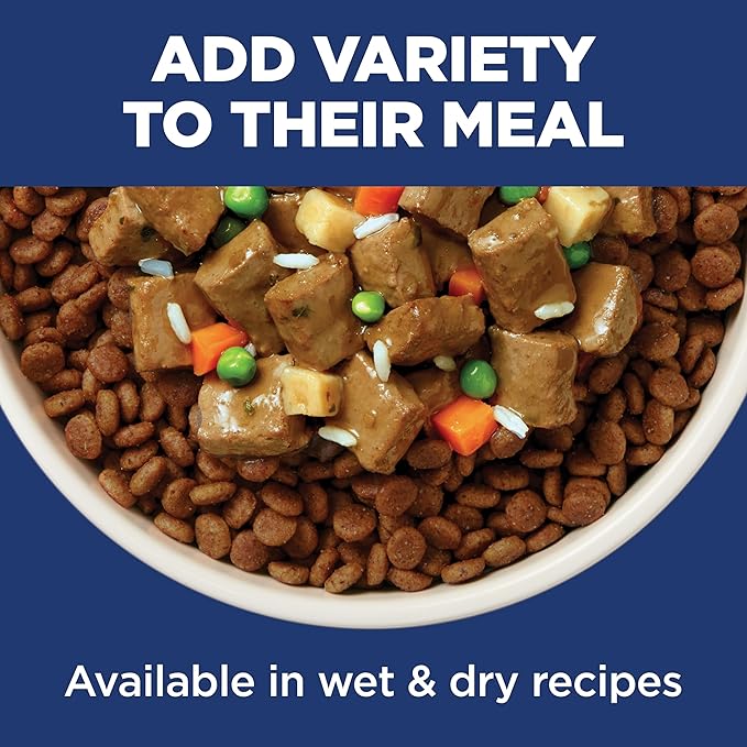 Hill's Science Diet Adult Perfect Weight Wet Dog Food, Vegetables & Salmon Stew, 2.8 oz. Pouches, 24-Pack
