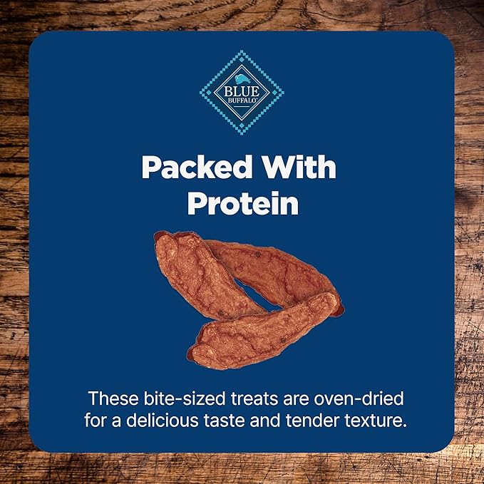 Blue Buffalo Nudges Jerky Bites Dog Treats, Made in the USA with Natural Ingredients, Bite-Sized Pieces, Chicken, 16-oz Bag