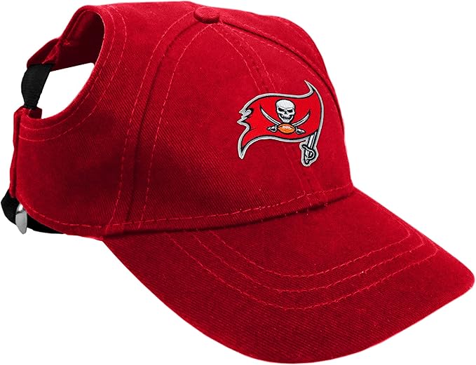 Littlearth NFL Tampa Bay Buccaneers Pet Baseball Hat, Team Color, Small