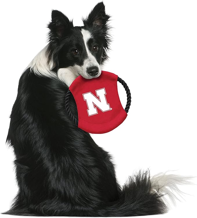 Littlearth NCAA Unisex NCAA Sock Monkey and Flying Disc Pet Toy Combo Set