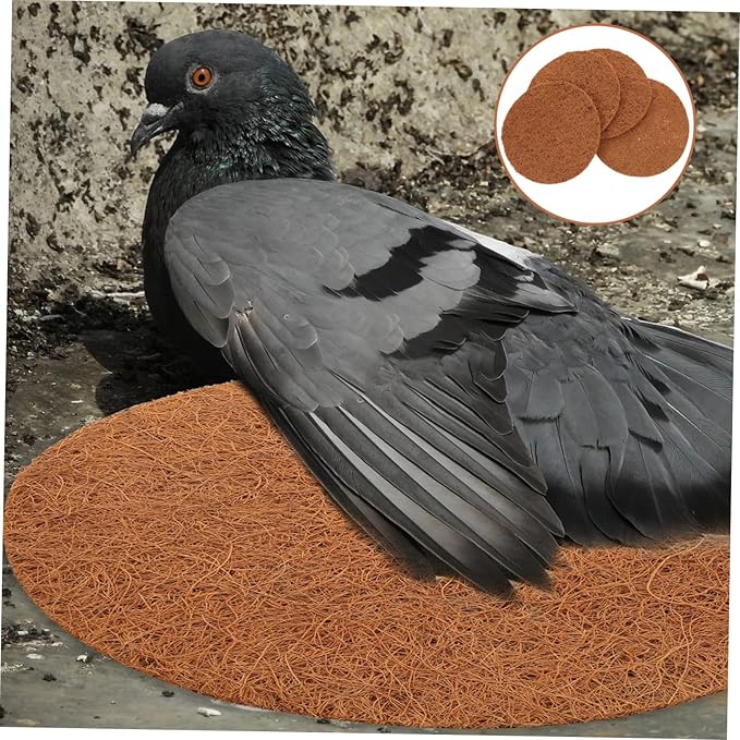 ORFOFE 4pcs Bird Cage Accessories Pigeon Nest Mats Parrots Breeding Nest Mats