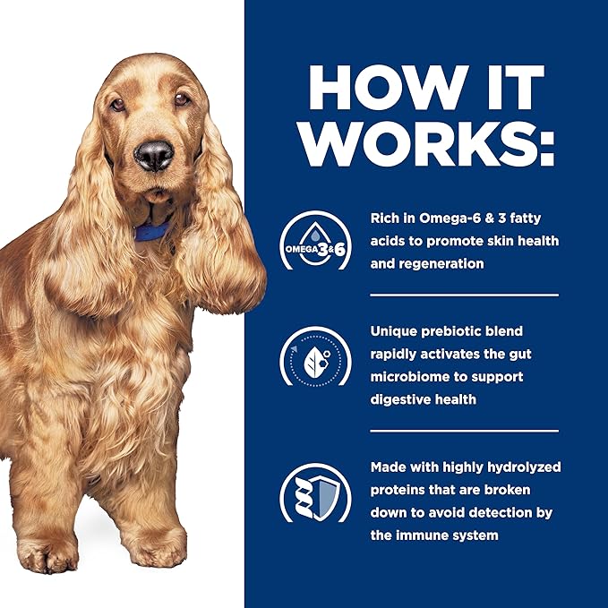 Hill's Prescription Diet z/d Skin/Food Sensitivities Wet Dog Food, Hydrolyzed Chicken, 5.5 oz. Cans, 24-Pack