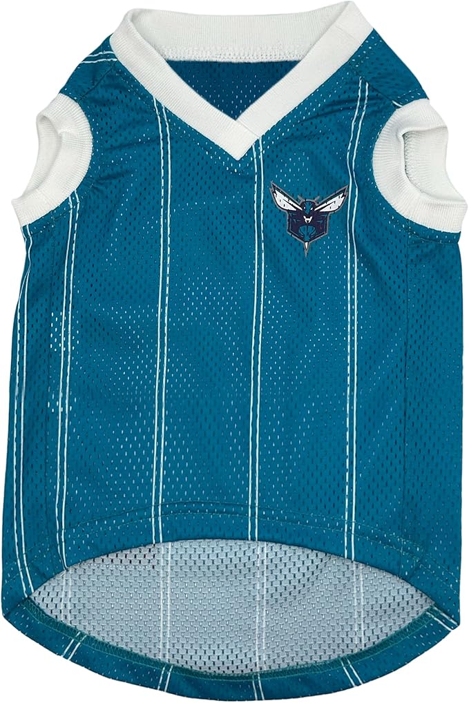Pets First NBA Charlotte Hornets Dog Jersey, Medium- Tank Top Basketball Pet Jersey