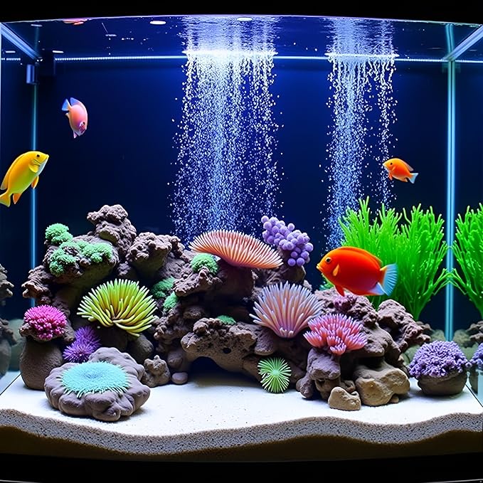 Blue Light Small Aquarium Led Light, Multicolor Led Fish Tank Light for Freshwater Plants Aquarium Accessories, Fish and Aquatic Pets Aquarium Lights