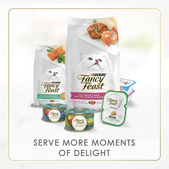 Fancy Feast Purina Kitten Tender Salmon Feast Wet Kitten Food - 3 Oz. Cans,(Pack of 48)