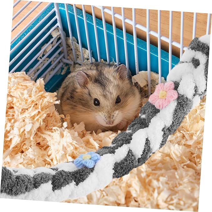 BESPORTBLE Squirrel Climbing Rope Perch Toy for Rats Hamsters and Sugar Gliders Safe Hanging Activity Accessory for Bird Cages Reducing Boredom and Enhancing Enrichment