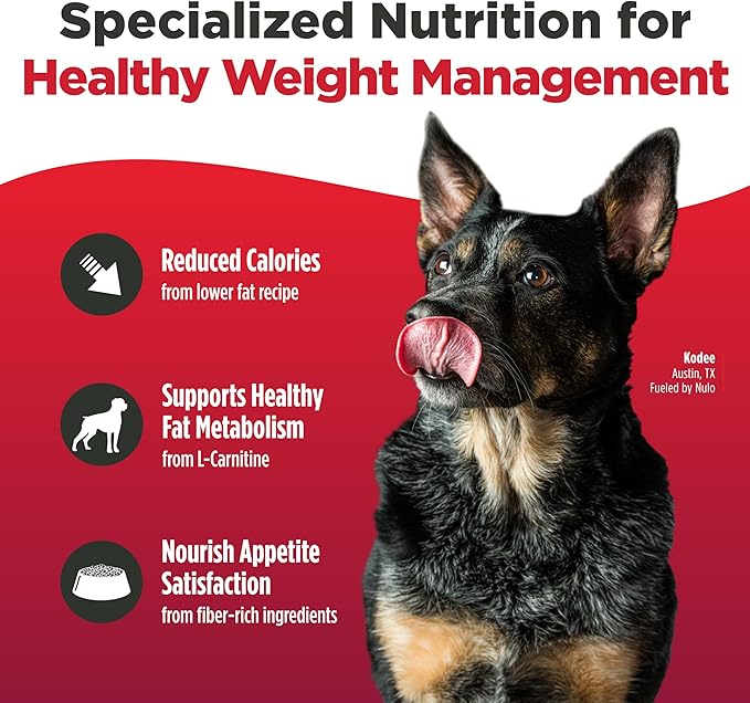 Nulo FreeStyle Adult Trim Dry Dog Food - High Protein Grain Free Dog Food for Healthy Weight Management, Natural Kibble with Probiotics, L-Carnitine and Fiber for Small, Medium, Large Breeds, 26lb Bag