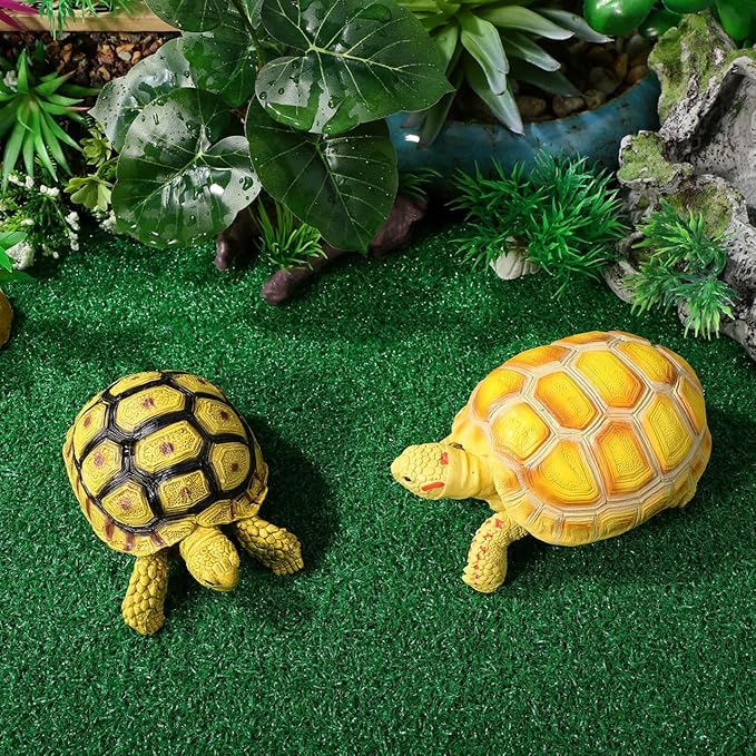 jojofuny Artificial Grass Turf: Turtle Basking Ramp, Aquatic Grass Lawn, Simulation Reptile Turf for Pet, Fish Tank Reptile Ramp Terrace Turtle Resting Basking Platform