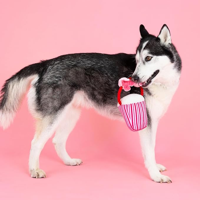 Fringe Studio Plush Dog Toy, My Heart Pops for You, Pet Shop Collection (314314)