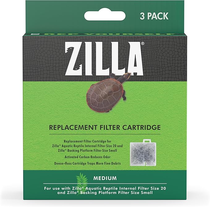 Zilla Replacement Filter Cartridges Medium, 3 Count (Pack of 2)